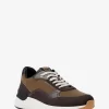 Trevor Sneaker aus Leder und Kordel-Twill