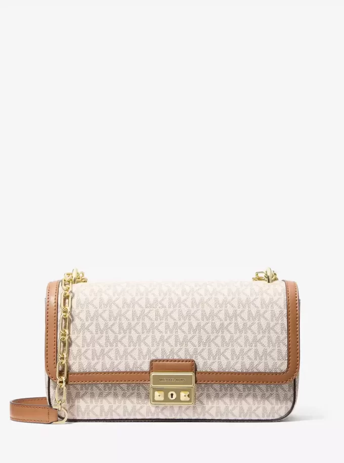 Tribeca Große Schultertasche mit charakteristischem Logo