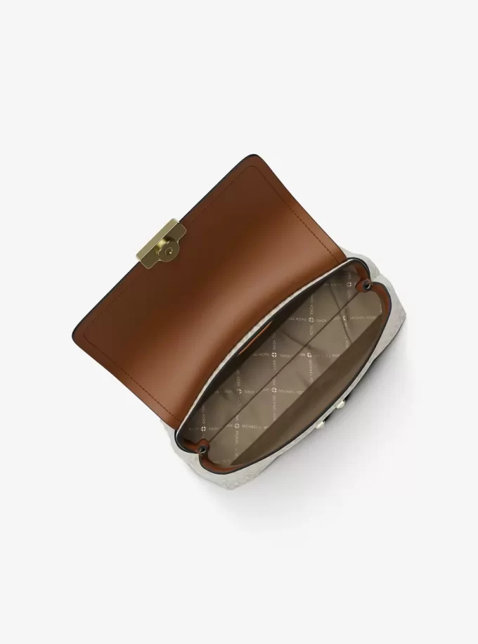 Tribeca Medium Signature Logo Satchel Tribeca Medium Signature Logo Satchel