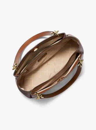 Trisha Große Logo-Schultertasche