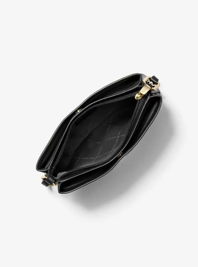 Trisha Umhängetasche aus genarbtem Leder, mittelgroß Trisha Umhängetasche aus genarbtem Leder, mittelgroß