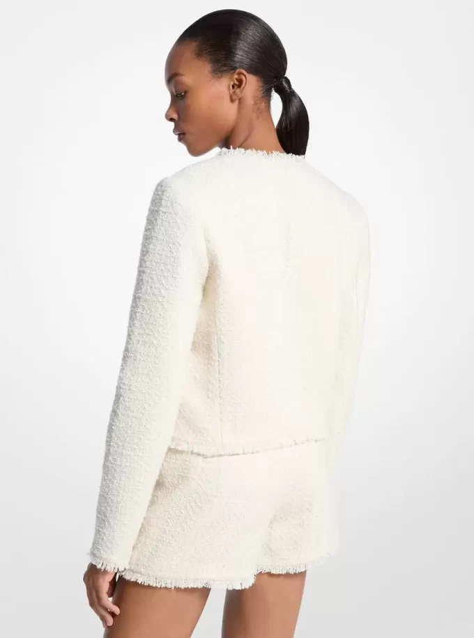 Tweedjacke mit Wimpernmuster