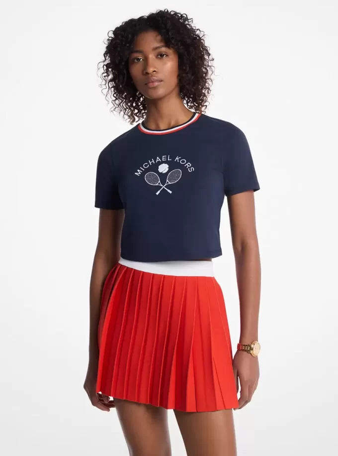 Verziertes Baby-T-Shirt aus Baumwolle