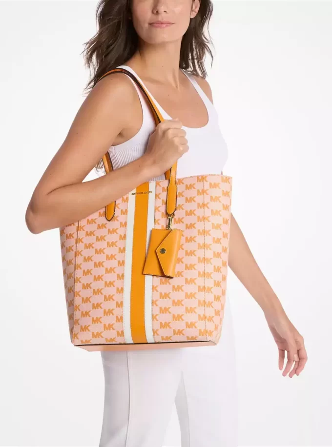 Vincent Große Tragetasche mit Logo-Jacquardmuster und Kartenetui Vincent Große Tragetasche mit Logo-Jacquardmuster und Kartenetui