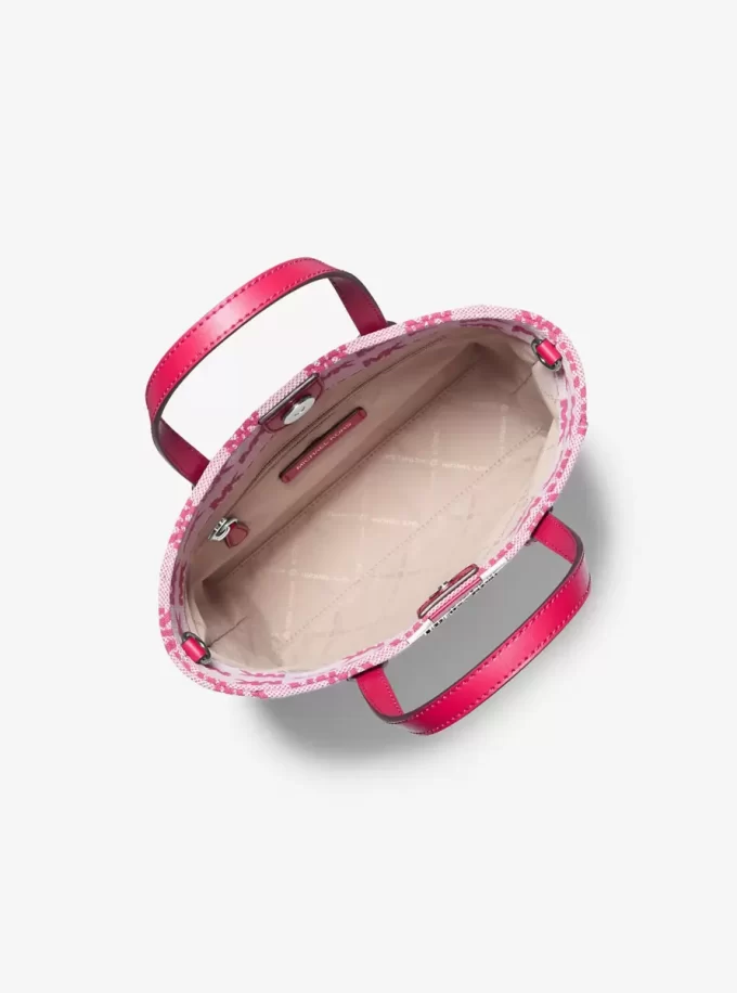 Vincent Small Logo Jacquard Tragetasche mit Kartenetui