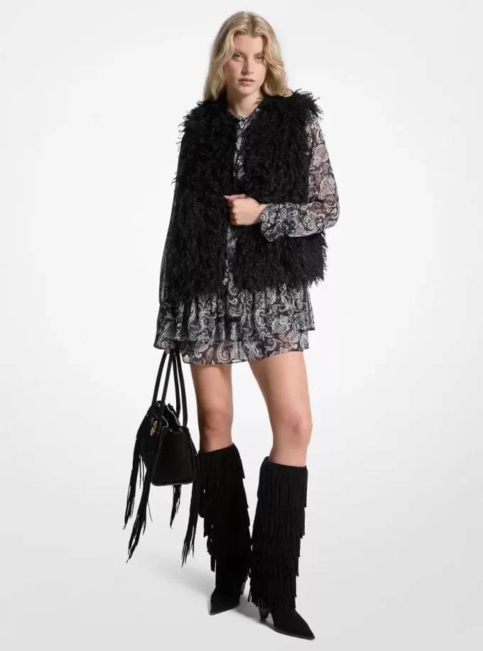 Weste aus Kunstfell Weste aus Kunstfell