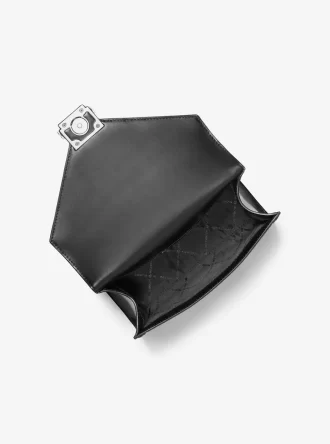 Whitney Medium Schultertasche mit charakteristischem Logo und Metallic-Elementen