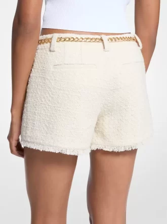 Wimpern-Tweed-Minishorts