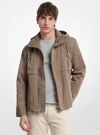 Windjacke aus Nylon-Twill